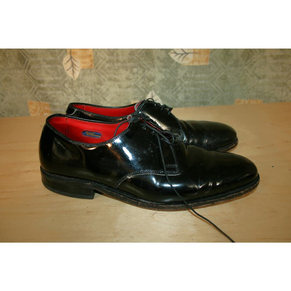 Allen Edmonds Spencer Black Patent Leather Oxfords  Size 8 D US Men's
